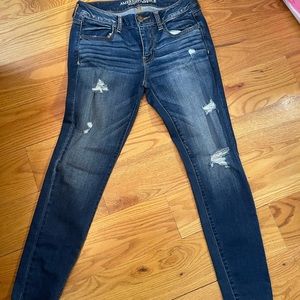 American Eagle distressed skinny jeans